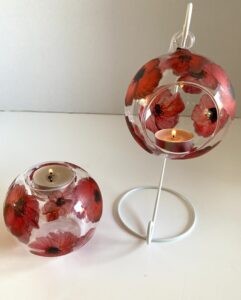 poppies glassware
